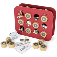 SURPRISA Geschenk-Kalender - Kreative Geschenkverpackung für Frau, Freundin, Mama - 12 individuelle Geschenke - Rot