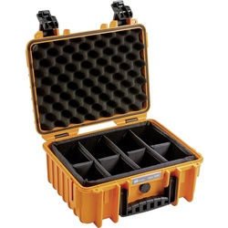 B&W International Fotorucksack B & W International outdoor.cases Typ 3000 Kamerakoffer Wasserdicht orange