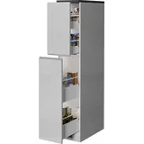 kochstation Apothekerschrank »KS-Sole«, Breite 30 cm, 2 Auszüge, 4 Fächer weiß