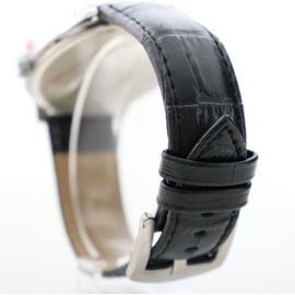 Rötting Design Herrenuhr Quarz Collection "Rötting" blaues Ziffernblatt DATUM schwarzes Lederarmband - Schwarz/Blau