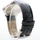 Rötting Design Herrenuhr Quarz Collection "Rötting" blaues Ziffernblatt DATUM schwarzes Lederarmband - Schwarz/Blau