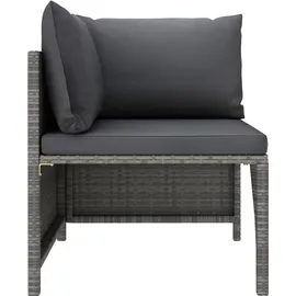 vidaXL Garten-Lounge-Set 4-tlg. grau