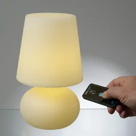 MARELIDA LED Garten Tischlampe Weiß