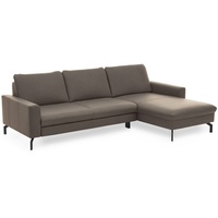 ComfortPlan Ecksofa Detroit L Leder Kurkuma