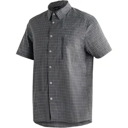 Funktionshemd MAIER SPORTS "Mats S/S", Herren, Gr. 50, Normalgrößen, grau, 97% Polyester, 3% Elasthan, Kurzarm, Hemden, Trocknet besonders schnell dank dryprotec-Technologie