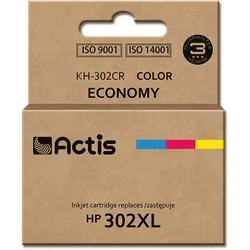 Actis KH-302CR Tintenpatrone (Ersatz für HP 302XL F6U67AE; Prämie; 21ml; farbe),