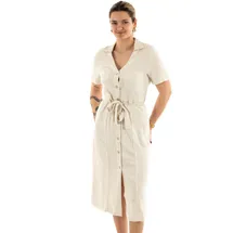 Only Kleid Shirtkleid Beige S