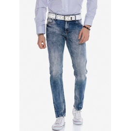 Cipo & Baxx Slim-fit-Jeans CIPO & BAXX Gr. 33, Länge 34, blau Herren Jeans Slim Fit