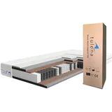 TULENA NOX Taschenfederkern Matratze 140x200 Federkernmatratze H4 + H5 Comfort 23cm hoch Probeschlafen Rollmatratze Wendematratze