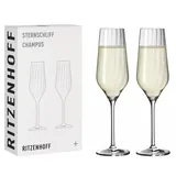 Ritzenhoff & Breker RITZENHOFF Champagnerglas STERNSCHLIFF 2, im 2er-Set Inhalt 250 ml