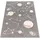 Paco Home Kinderteppich, Spiel-teppich Für Kinderzimmer Mit Planeten Und Sternen, In Grau, Grösse:133 cm, Quadrat
