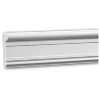 PROFHOME DECOR Wandleiste Profhome 651345 Weiß 2 St. 200 x 2,2 x 9,4 cm