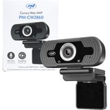 PNI Webcam CW2860 Full HD 4 MP, USB, Clip-On, eingebautes Mikrofon