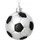 SIKORA Fußball besondere Weihnachtskugel Glas Christbaumschmuck Deko Figur Weihnachten Anhänger Ornament - Trend Line - BS520
