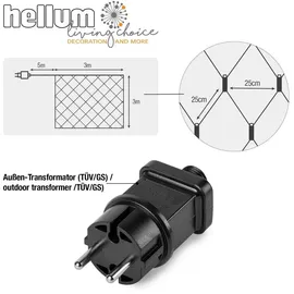 Hellum Lichternetz Außen 208 LED (L x B) 3m x 3m
