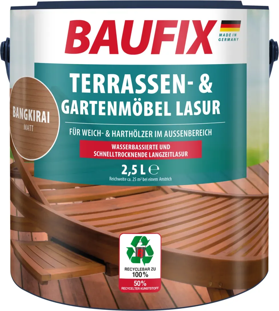 BAUFIX Terrassen- und Gartenmöbel-Lasur bangkirai
