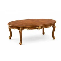 aea Klassischer Couchtisch Braun Holz 75 x 48 x 75 cm
