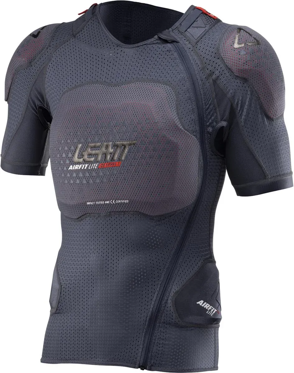 Leatt Protektionshemd Kurzarm 3DF AirFit Lite Evo Grau