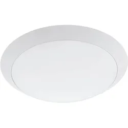 Eglo LED Außenwand/Deckenleuchte PILONE Weiß 11W 950lm 3000K (Warmweiß) Ø30cm IP...