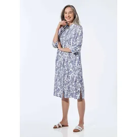 GOLDNER Sommerkleid Mini Gemustert Blau 46