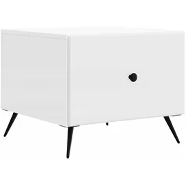 vidaXL Couchtisch mit Schubladen Weiß 49 x 50 x 40 cm Holzwerkstoff