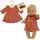 Heless Puppen-Strickkleid Pfirsich (1490)