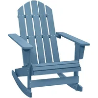 VidaXL Adirondack-Schaukelstuhl Massivholz Tanne Blau