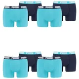 Puma Basic Boxershorts Aqua / Blue XXL 8er Pack