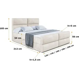 altdecor Boxi3-Z 200 x 200 cm H4 Creme/Ecru