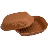 THERMO BRATTOPF 4L BROTTOPF BRÄTER STEINGUT TONTOPF Keramiktopf Brottopf Schmor