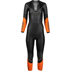 HUUB Araya 2:4 Triathlon-Neoprenanzug für Damen SCHWARZ|orange|grau ML