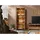 Massivmoebel24 Vitrine Wildeiche 81 x 45 x 204 cm Beige