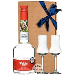 Unterthurner Geschenk-Set Waldler + 2 x Kelch Glas