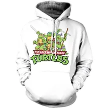 Teenage Mutant Ninja Turtles Hoodie Weiß XXL