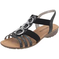 REMONTE Riemchensandale, Keilabsatz, Sommerschuh, Sandalette mit Gummizügen Gr. 40,
