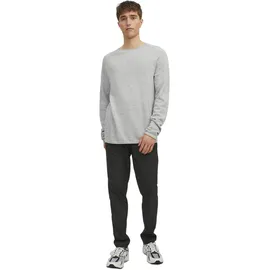 JACK & JONES Strickpullover Hill in Hellgrau-M