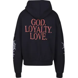 Upscale by Mister Tee God Loyalty Love Ultra Heavy Oversize Kapuzenpullover Black XS