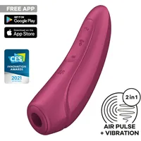 Satisfyer Curvy 1+ Druckwellenvibrator - Bordeaux