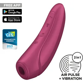 Satisfyer Curvy 1+ Druckwellenvibrator - Bordeaux