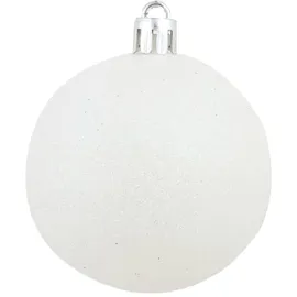vidaXL 100-tlg. Weihnachtskugel-Set 3/4/6 cm Weiß/Grau