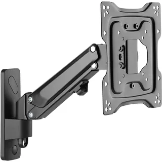 Ricoo TV Wandhalterung Fernseher Halterung Gasfeder Schwenkarm für 32-55 Zoll Fernsehhalterung für Wand S4322 Höhenverstellbar Schwenkbar Neigbar Flach Curved Fernseh-Arm bis 23-Kg & VESA 100 & 200