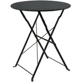 Hti-Living Gartentisch Ø 55 x 68 cm Schwarz