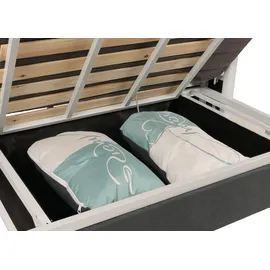 Mendler Schlafcouch Stoff 2-Sitzer Dunkelgrau