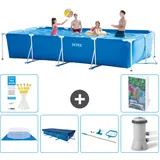 Rechteckiger Frame Pool - 450x220x84 Cm - 7-teilig  S51