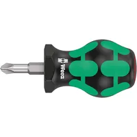 WERA 350 PH Stubby Kreuzschlitz-Schraubendreher PH 2 Klingenlänge 25 mm