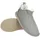 Hollert German Leather Fashion Hüttenschuhe Grau/Weiß 44
