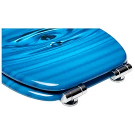 Sanilo Bad-Accessoire-Set, 3-tlg., Wassertropfen - blau