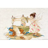 Luca-S B1116 Feenhafte Nadelfrau Kreuzstichset, Baumwolle, mehrfarbig, 29x19,5cm