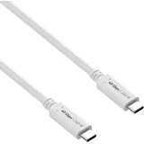 PureLink USB-C auf USB-C Kabel USB4 Gen 3x2, 5A, EPR 240W, 40G, DP Alt Mode - iSerie - weiß