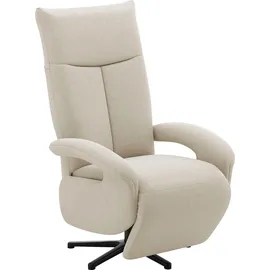 sit&more TV-Sessel Amica Polyester 74 x 112 x 82 cm Beige mit Kopfteilverstellung & Drehfunktion